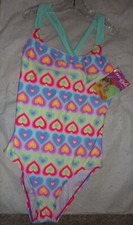 NWT FREE STYLE REVOLUTION Swim Wear ONE PIECE multicolored Girls SWIMSUIT 16