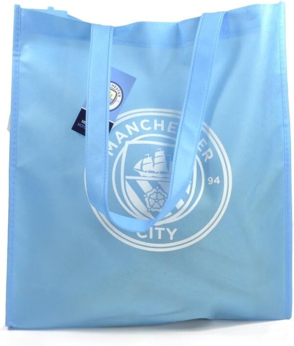 Manchester City REUSABLE ECO-FRIENDLY STRONG TOTE SHOPPING BAG Official Licensed