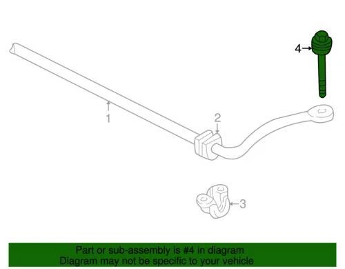 Original GM 1990-2005 Chevrolet GMC Astro Safari Base LT Eslabón Estabilizador 12542993 Foto 4 de 4