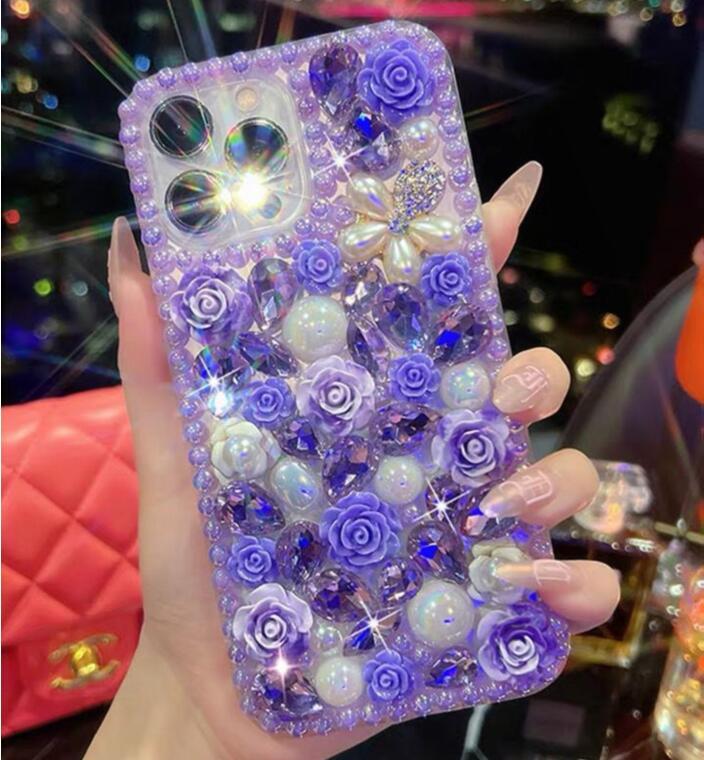 3d Flowers Lavender Iphone 11 Case Lavender Flower Clear Phone