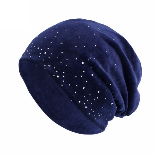 Velvet Beanies Women Slouchy Hat Turban Muslim Hijab Chemo Cap Hair Loss Bonnet - Picture 12 of 20