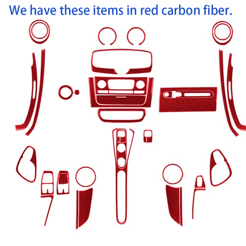 Red Carbon Fiber Co-pilot Dashboard Glove Box Panel Cover For Benz Smart 2011-15 - Picture 8 of 9