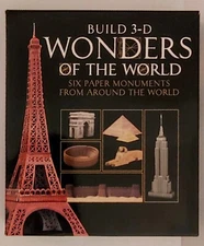 Build 3-D Wonders of the World Paper Monuments by Sterling Innovation NEW