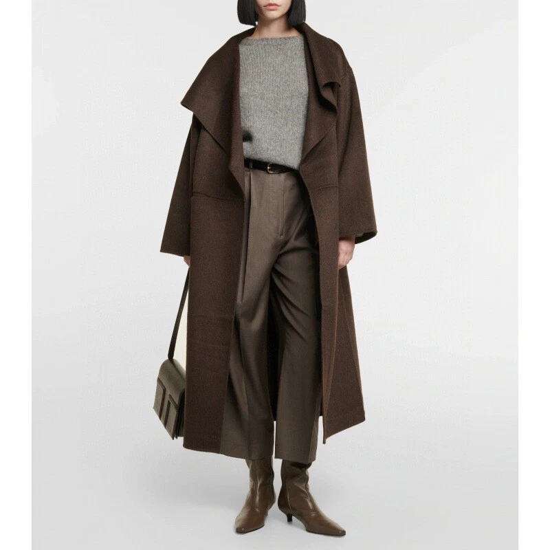 Toteme Abrigo Mujer Doble Lana Cachemir Foto 3 de 4