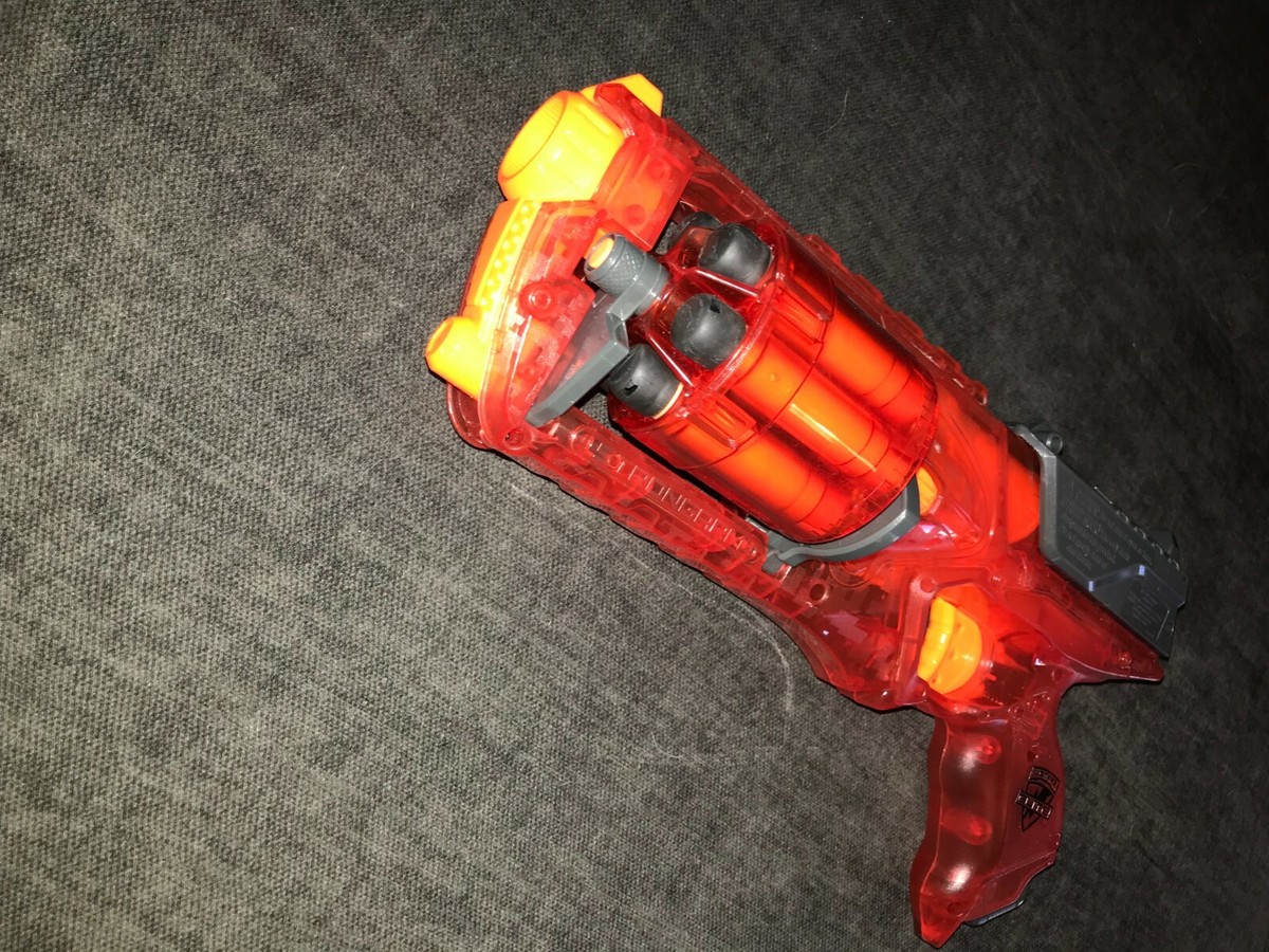 Nerf N-Strike Elite Strongarm Sonic Fire Transparent Red Blaster