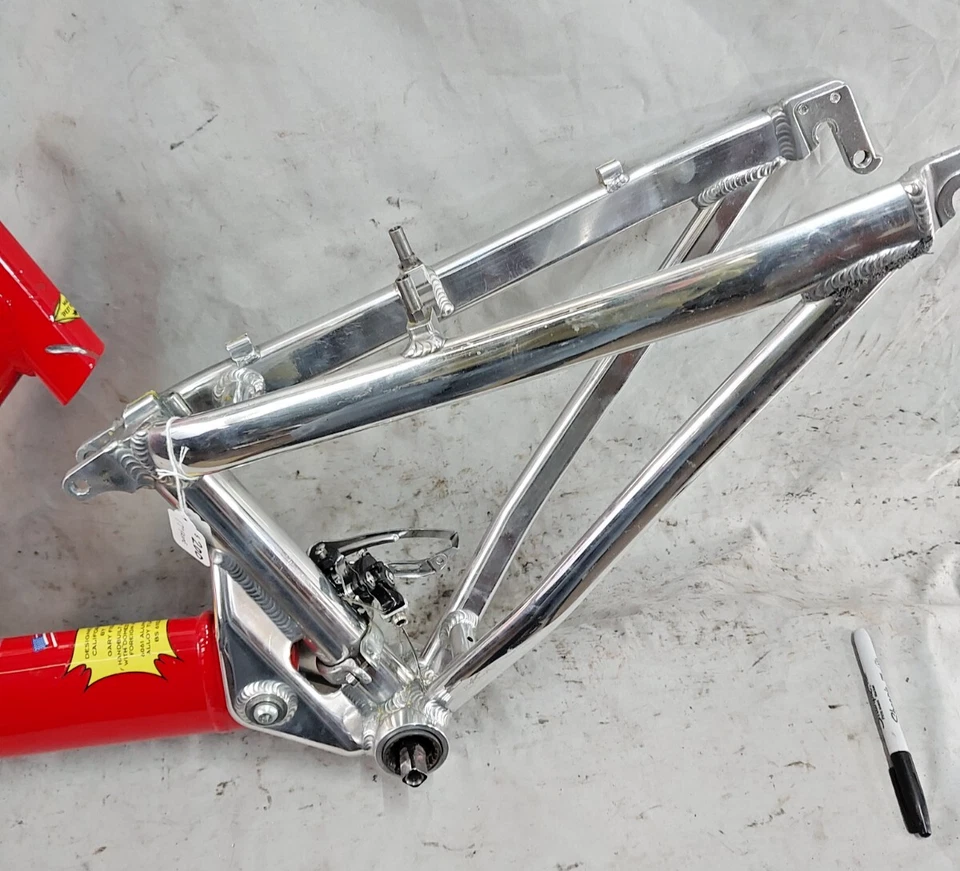 1997 Gary Fisher Joshua Z0 FS MTB Bike Frame 16.5" Small Softtail FullSuspension - Image 2 of 4