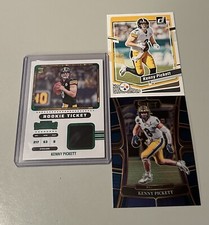 Kenny Pickett Steelers Rookie Ticket Emerald Jersey/ Donruss/Select (3) Card Lot