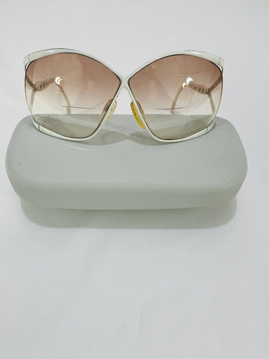 CHRISTIAN DIOR 2056 67mm BUTTERFLY BIFOCAL Sunglasses White