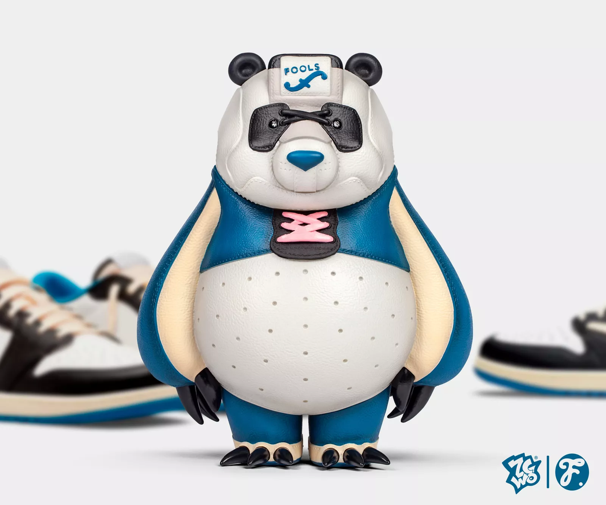 ZCWO×Fools Paradise PAUL PANDA ZCWO Fools Paradise Akkoii Taiketsu Panda Navy Ver Vinyl PVC