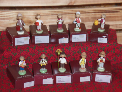 Erzgebirgische Miniaturen Jungen zur Auswahl Flade & Wiltner in OVP Sammlung