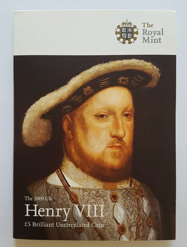 2009 Royal Mint Henry VIII The eighth Brilliant Uncirculated Five Pounds £5 coin - Bild 2 von 14