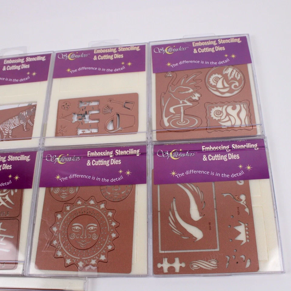 9 Pcs Spellbinders Embossing, Stenciling, & Cutting Dies MINT - Image 4 of 4