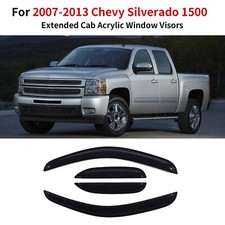 For 2007-2013 Chevy Silverado Side Window Sun Rain Visors Vent Guard Crew Cab For 2007-2013 Chevy Silverado Side Window Sun Rain Visors Vent Guard Crew Cab