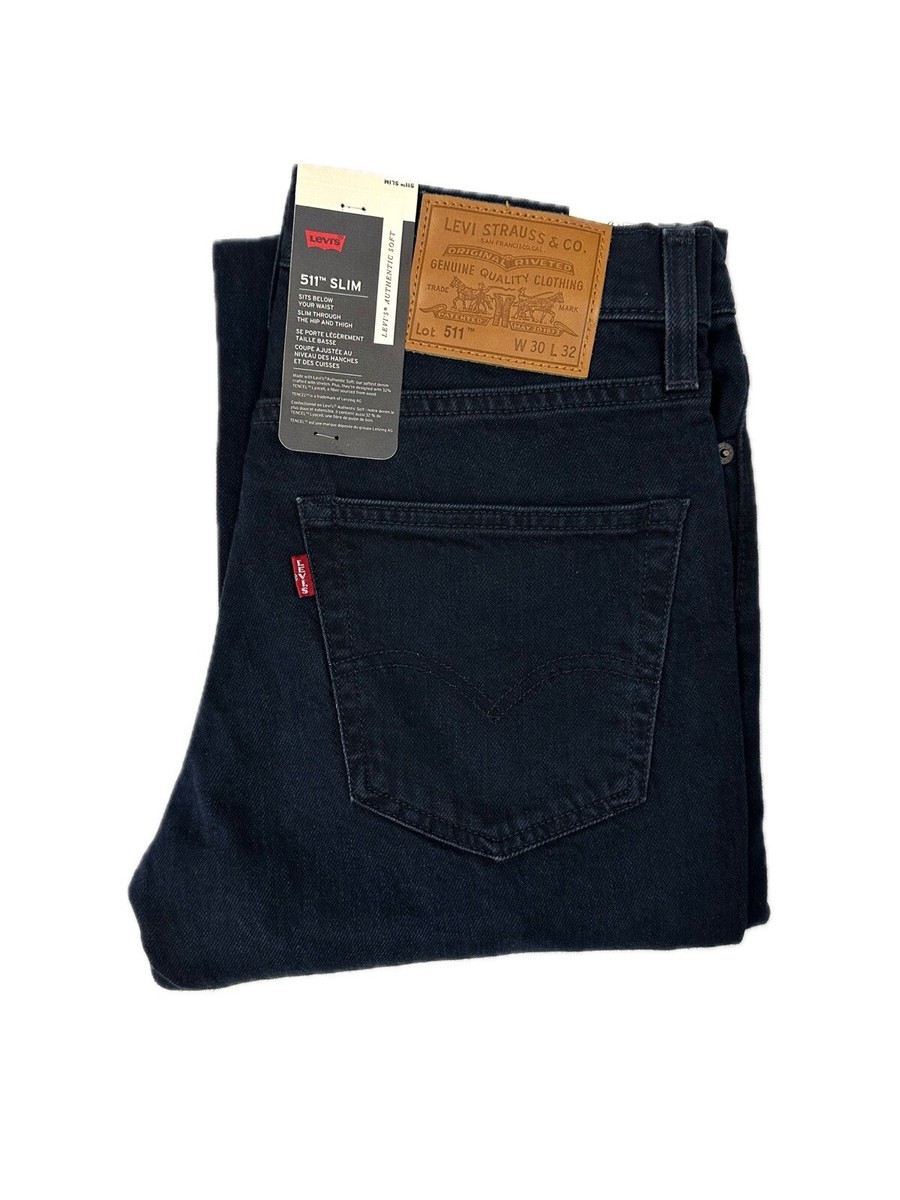 GENUINE LEVIS Mens 511 Slim Fit Dark Tonal Ink Blue Denim Jeans