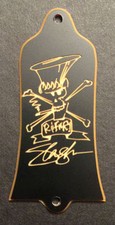CUBIERTA DE VARILLA DE ARMADURA DE GUITARRA - Grabada GIBSON EE. UU. Guns N Roses AFD SLASH - ORO NEGRO