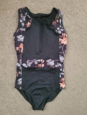 Leotard Dance Danz n Motion Ballet Small Black Floral