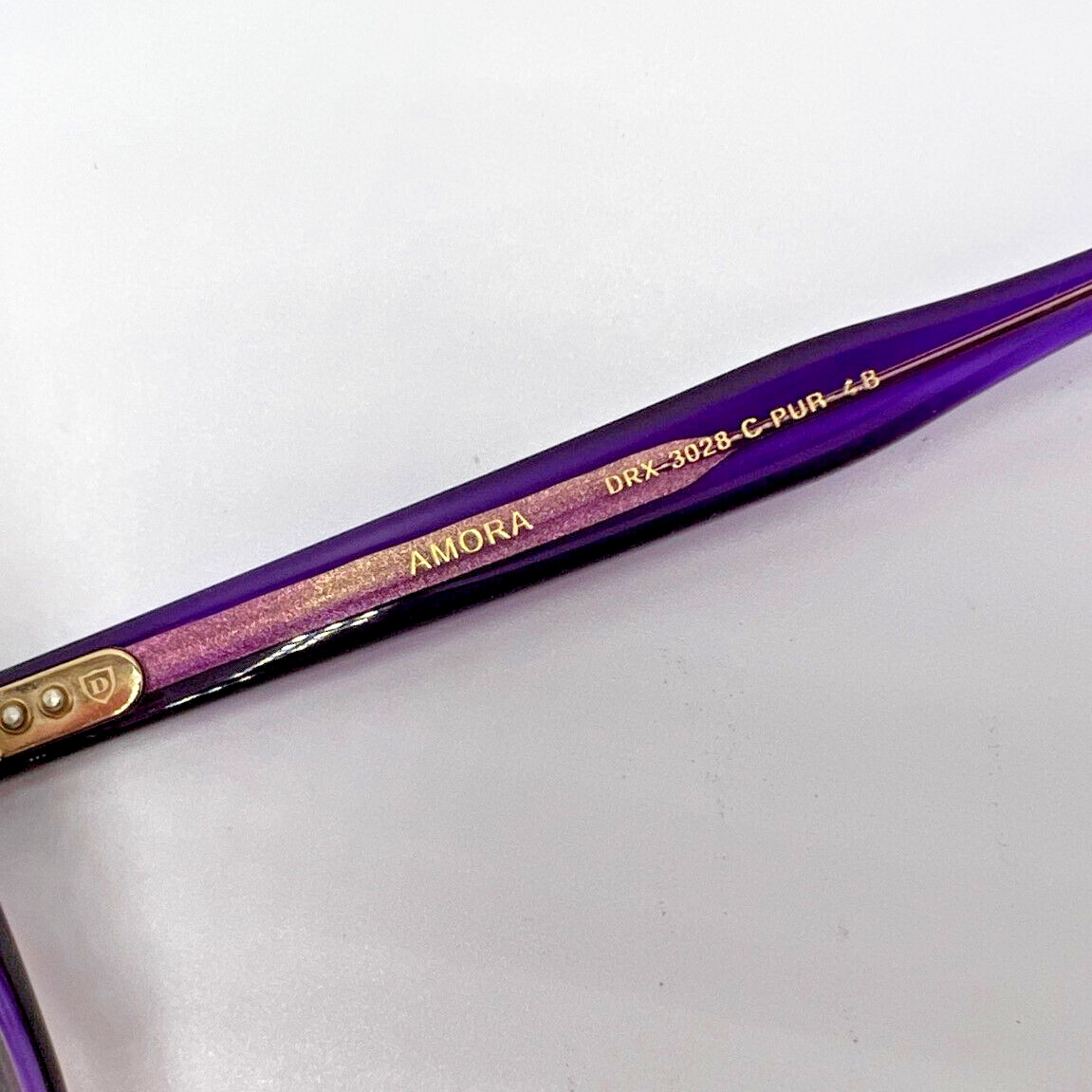 Authentic DITA Amora DRX-3028-C-PUR-48 Purple Demo Lens