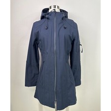 Ilse Jacobsen Hornbaek Hooded Mid Length Women’s Raincoat Sz 36