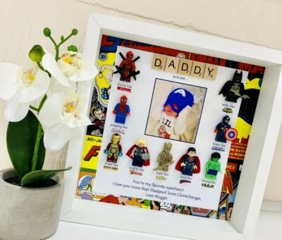 MARVEL-OUS CREATIONS BY NICKY Daddy Photo Frame | Personalised Photo Frame for Dad | Daddy Gift | Dad Gift