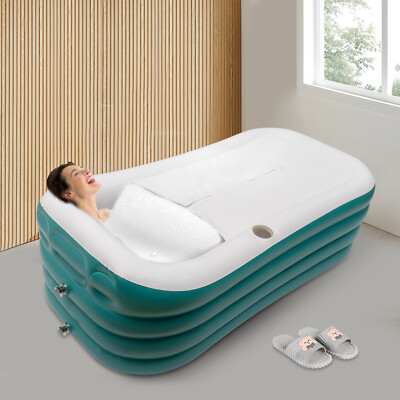 #ad #ad Foldable Bathtub Adult Large Shower Soaking Folding Water Spa Bath Tub Portable $64.23