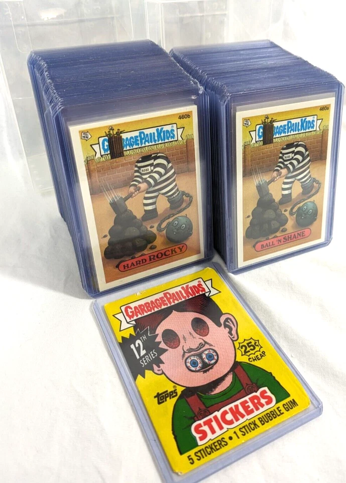 1988 Topps Garbage Pail Kids 12th Series OS12 MINT 88 Card Set in NEW TOPLOADERS - Image 2 of 4