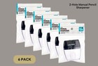 Pen+Gear 2-Hole Manual Pencil Sharpener - Black Handheld (6 Pack)