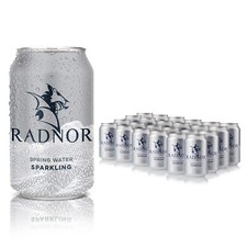 Radnor Hills Sparkling Spring Water 24 x 330ml Can Pack Pure Natural & Crisp