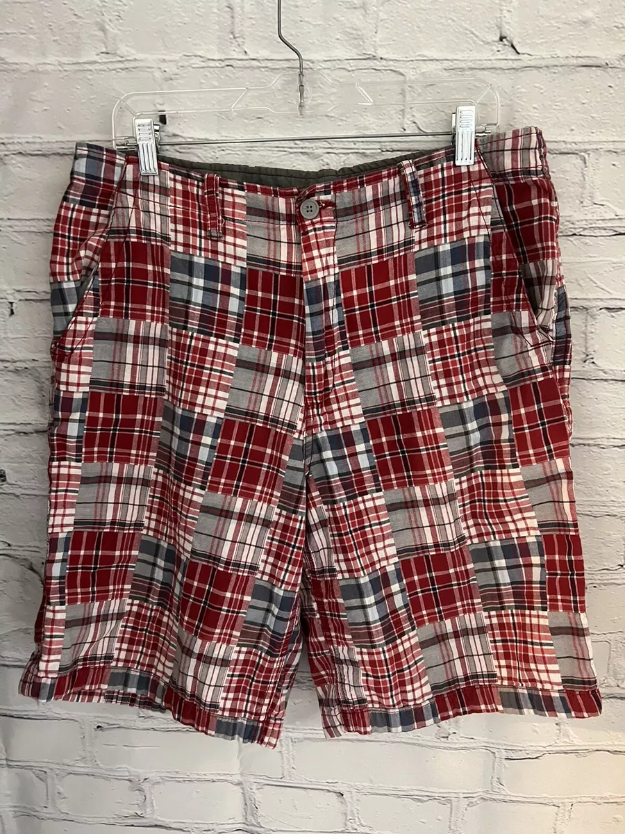 Plaid cotton shorts sale