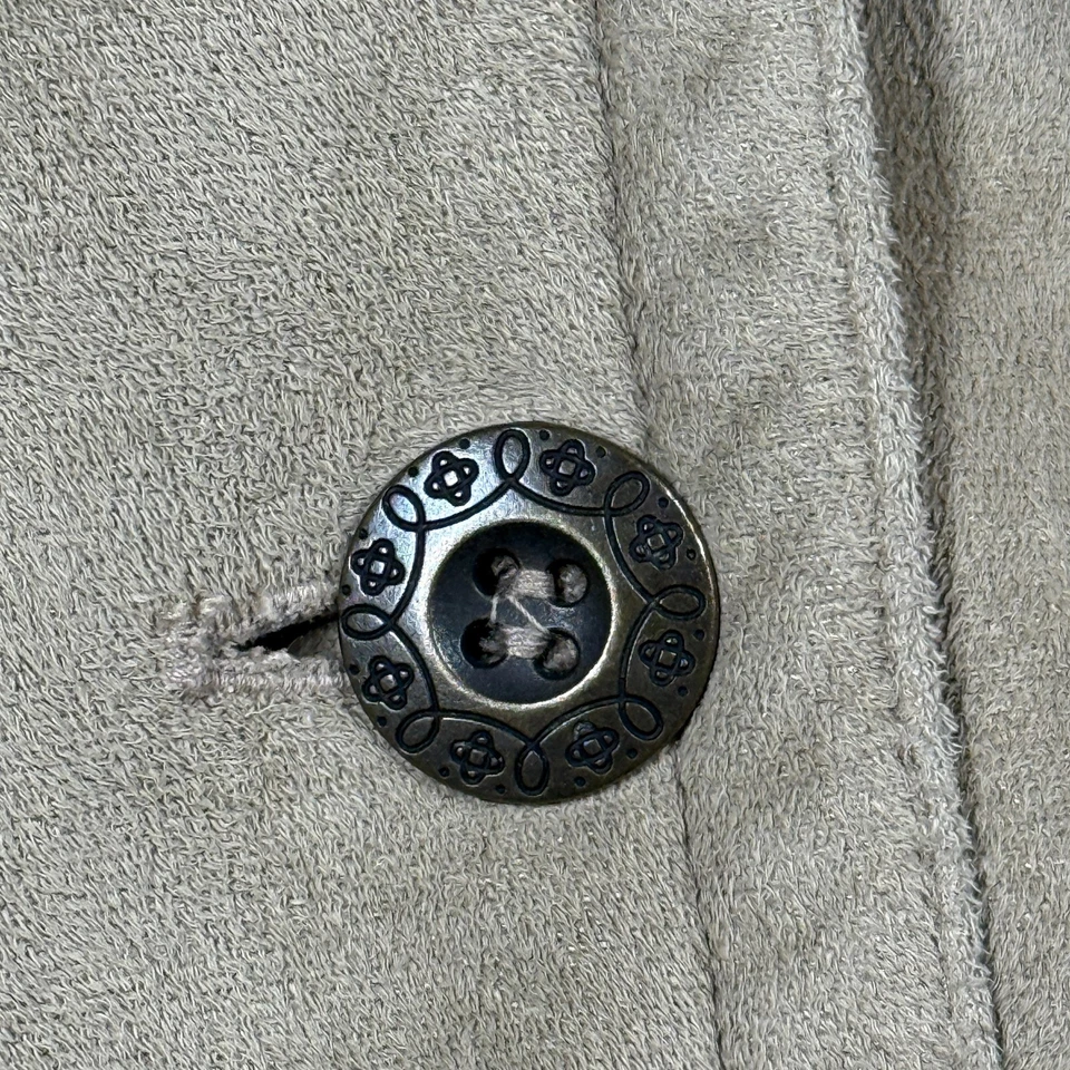 Chaqueta de gamuza Alfred Dunner para mujer 12 Petite beige Sherpa polar acogedora años 90 Y2K Foto 4 de 4