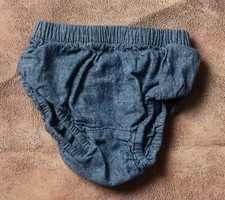 Tea Collection Brand Bloomers Diaper Cover Denim Blue Girls size 3-6 months