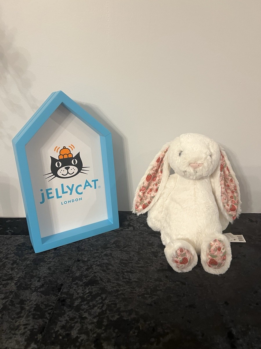Jellycat Authentic Medium Blossom Cream Bunny Berry Original Plush