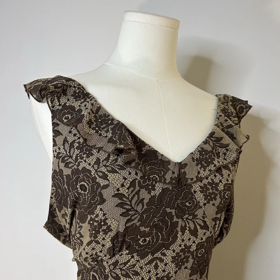 Vestido feminino Y2K Fairycore Coquette Soft Girl Earthy Ruffle 16 - Imagem 4 de 4