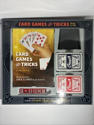 Card Games And Tricks Book & Kit by Mud Puddle, Brand New Sealed