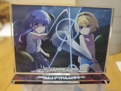 Higurashi's Naku Koro ni kari lottery E prize acrylic stand Hojo Satsuko vs. Fur