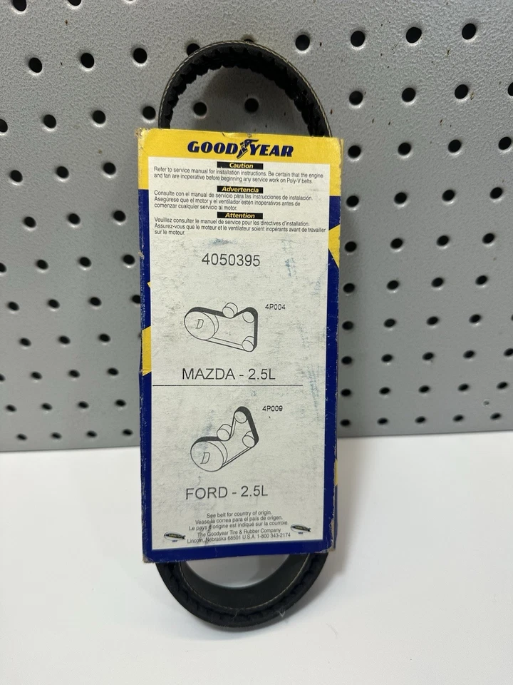 Serpentine Poly-V The Quiet Belt GOODYEAR GATORBACK 4050395 E38 BMW 740i Foto 2 de 3