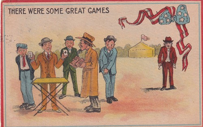 #ad Patriotic There Were Some Great Games 1918 Monett MO Verona Postcard E33 $2.84