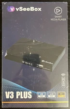 2025 vSeeBox V3 Plus Android TV Box | 64GB | Voice Remote | 4K UHD | Fast Ship