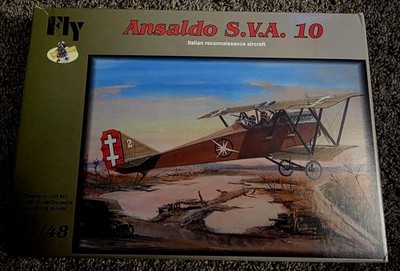 Fly 1/48 Scale Ansaldo S.V.A. SVA 10 Plastic Model Kit Italian Artillery 48010