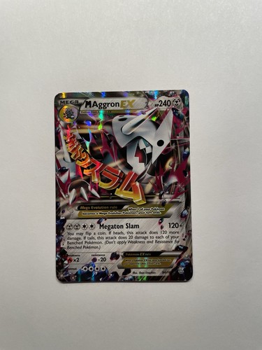 Pokemon TCG M Aggron-EX 94/160 Primal Clash Holo MP