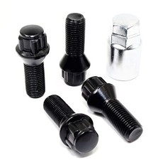 Set of 4 14x1.25 Veritek Black Lug Bolt Wheel Locks for Mini John Cooper S Co...