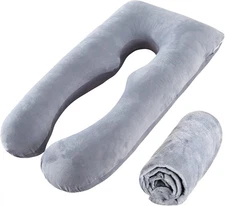 Pregnancy Pillow, Full Body 57 Inch Maternity Pillow with Removable Washable Cov