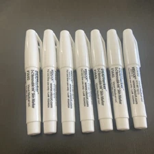 7 VISCOT 1440 Skin Scribe Non Sterile WHITE Ink Tattoo Piercing Pens Exp 7/2026