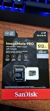 SanDisk ImageMate PRO microSDXC UHS-I Card 512GB with Adapter New