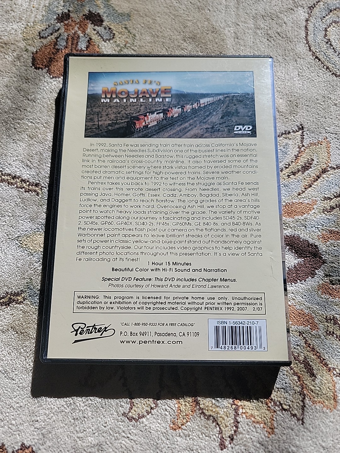 Santa Fe's Mojave Mainline - Pentrex Train DVD Video | eBay