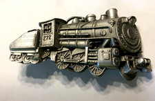 Vintage 1980'S Great American Buckle Co. Belt Buckle Locomotive Train 272 -
