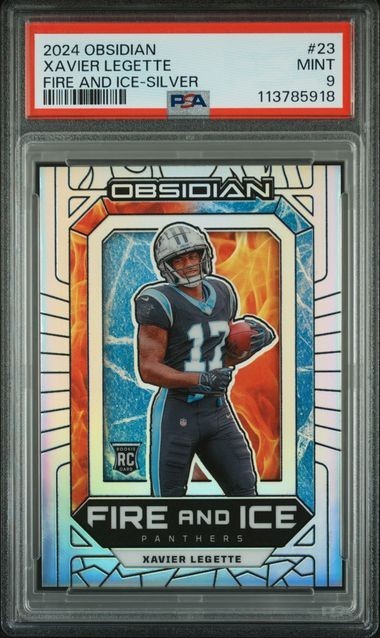 Xavier Legette Panini Obsidian Fire and Ice #23 Silver