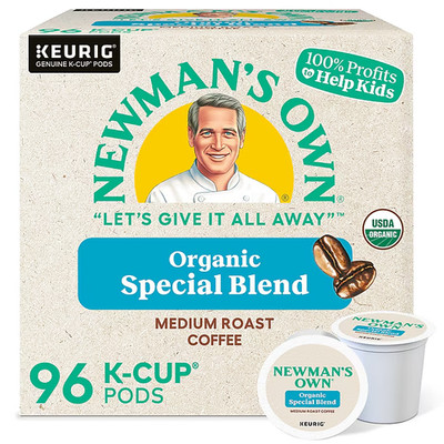 Newman's Own Organics Special Blend Coffee Keurig K-Cup Pods, 96/Carton