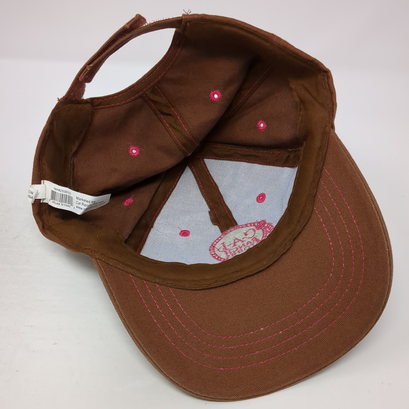 CAL Ranch Stores Strapback Baseball Hat Brown One… - image 7