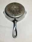 VINTAGE NO.4 GRISWOLD ERIE PA. 702 A CHROME/NICKEL CAST IRON SKILLET FRYING PAN