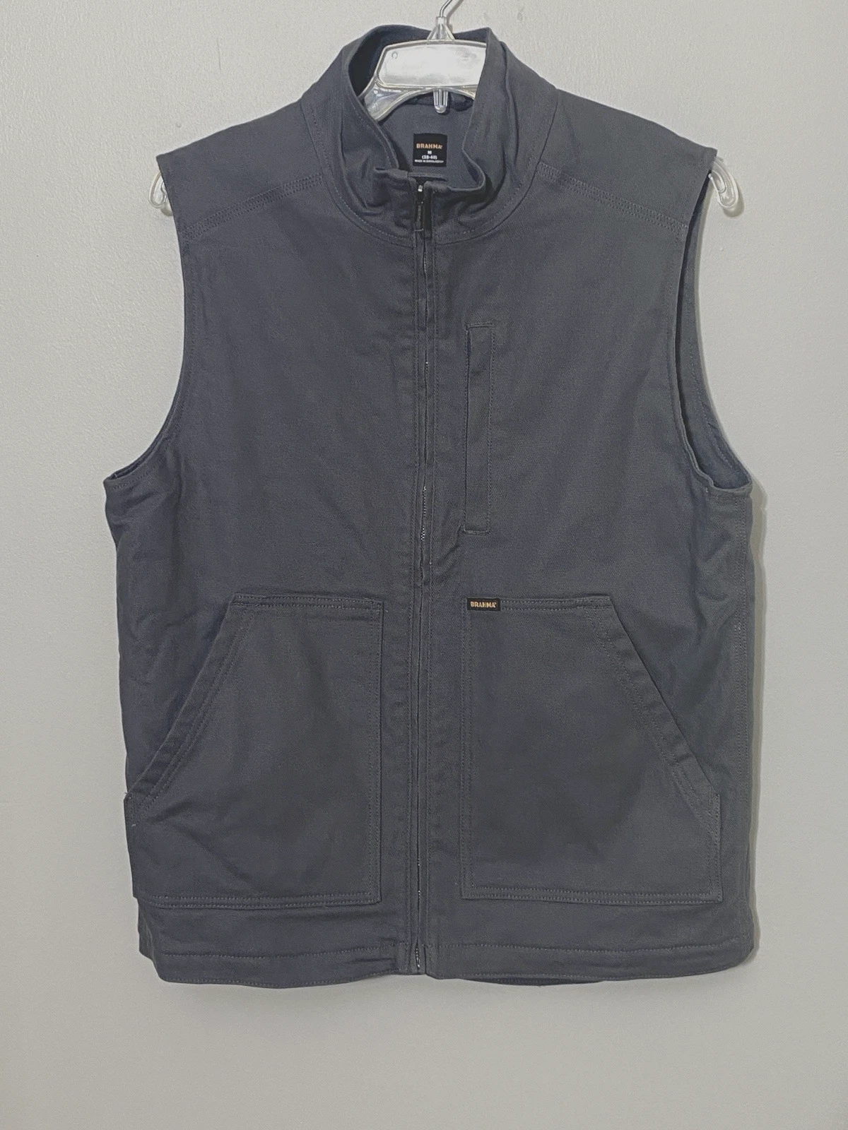 Men's Work Vest Durable Utility Quilted Rugged Pockets Workwear Carhartt Style